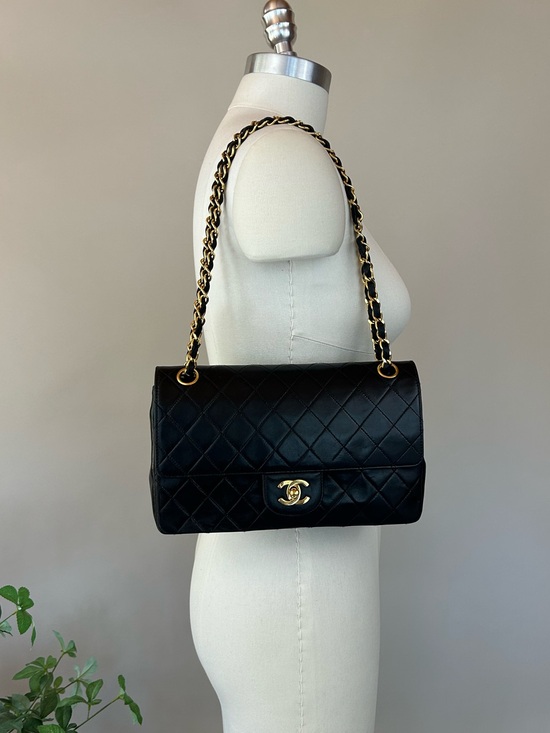 CHANEL Handbags - CHANEL Vintage Quilted Lambskin Classic Double Flap Bag Series 0